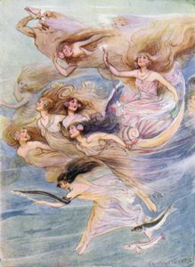 Perseus: Dronning Galatea (farge litho)