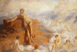 Prometheus trøstet av jordens ånder «Hvor vakre disse luftbårne formene! Og likevel føler jeg meg mest forfengelig alt håp bortsett fra kjærlighet...