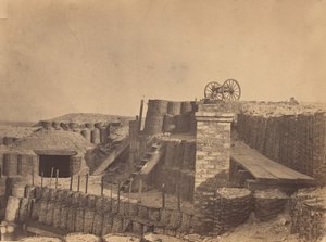 Festningsverk nær Charleston, South Carolina, ca. 1861. av George Stacy.