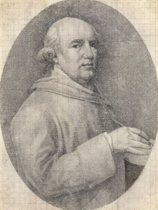 Studie for et selvportrett i emalje av George Stubbs