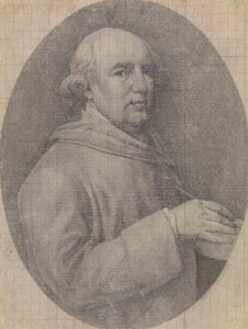 Studie for selvportrettet i emalje av George Stubbs