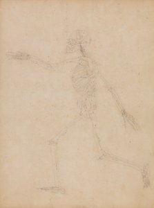 Studie av den menneskelige figuren, sidevisning, fra "En sammenlignende anatomisk utstilling av strukturen til menneskekroppen med strukturen til en tiger og en fugl" av George Stubbs
