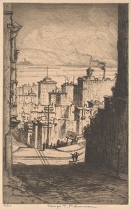 I San Francisco, ca. 1911 (mezzotint) av George Taylor Plowman