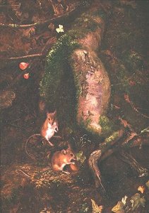 Markmus ved foten av et tre, 1876 av George Thomas Rope