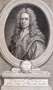 Daniel Turner, MD, LRCP, lege, 1717 av George Vertue