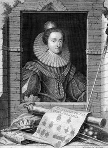 Elizabeth av Böhmen, ca 1700-1750. av George Vertue