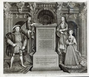 Familia Regia, eller familien til Henry VIII, 1742 av George Vertue