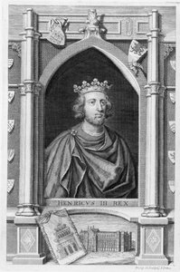 Henry III (1207-72) Konge av England fra 1216, gravert av kunstneren (gravering) av George Vertue