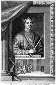 Henry II, konge av England, 1700-tallet. av George Vertue