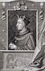 Henry V (1387-1422), etter et maleri i Kensington Palace av George Vertue
