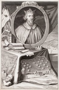 Portrett av Alfred den store av George Vertue