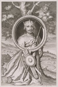 William II 'Rufus' (ca. 1056-1100) Konge av England fra 1087, gravert av kunstneren (gravering) av George Vertue