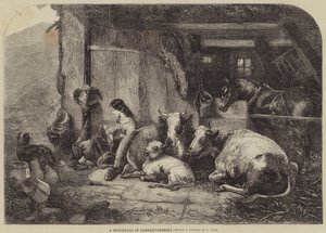En Homestall i Carnarvonshire av George Vicat Cole