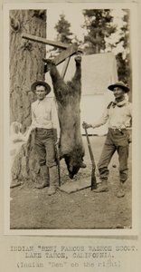 Indisk "Ben", kjent Washoe Scout. Lake Tahoe, California av George W. Ingalls