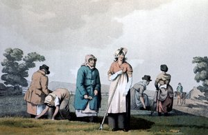 Lowkers - kvinner som luket mais, 1814 av George Walker of Seacroft