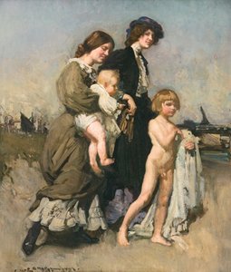 Feriegruppen (The bathers) av George Washington Lambert