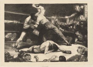 En knockout, 1921. av George Wesley Bellows