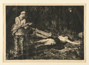 Belgian Farmyard fra War Series av George Wesley Bellows
