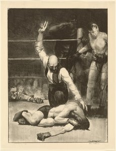 Uttelling, andre stein, 1921. av George Wesley Bellows