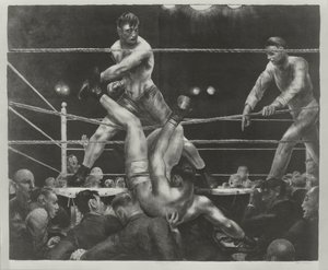 Dempsey og Firpo av George Wesley Bellows