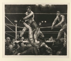 Dempsey og Firpo av George Wesley Bellows