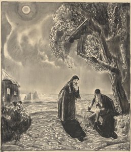 Figurer i måneskinn av George Wesley Bellows