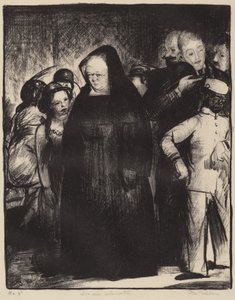 I en heis, 1916. av George Wesley Bellows