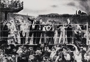 Vi introduserer Georges Carpentier, 1921 av George Wesley Bellows