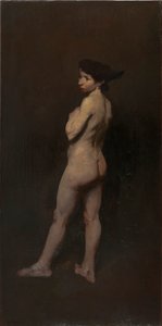 Naken, frøken Bentham, New York, 1906