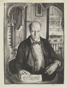 Selvportrett, 1921 av George Wesley Bellows
