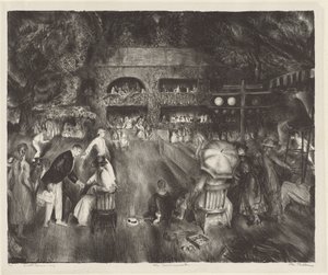 Turneringen, 1920. av George Wesley Bellows