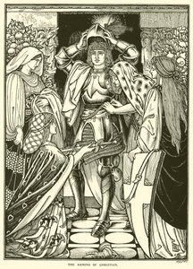 The Arming of Christian (gravering) av George Woolliscroft Rhead
