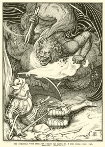 Kampen med Apollyon (gravering)