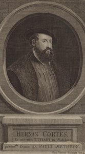Hernan Cortes, spansk erobrer av George after Vertue