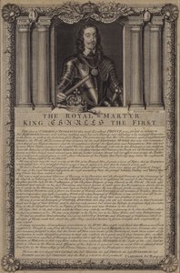 Den kongelige martyren kong Charles I av George after Vertue