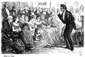 Musikk hjemme, 1872 1891 av George du Maurier