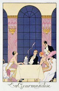 Gourmandene av Georges (after) Barbier