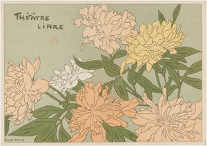Myrane og Les Chapons-programmet for fritt teater, 1889.