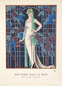 Roses in the Night, fra en samling moteplater av Georges Barbier