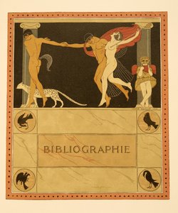 Illustrasjon fra Les Chansons de Bilitis, av Pierre Louys, pub. 1922 (stensiltrykk) av Georges Barbier