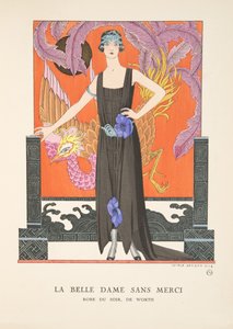 La Belle Dame Sans Merci, fra en samling moteplater av Georges Barbier