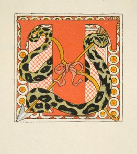 Bokstaven "T", illustrasjon fra 