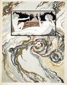Karakterer fra komedie, forside, pub. 1922 (stensiltrykk) av Georges Barbier