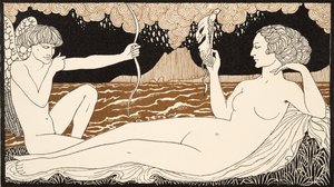 Personages de Comedie, detalj fra Front Cover, pub. 1922 (pochoir-trykk) av Georges Barbier