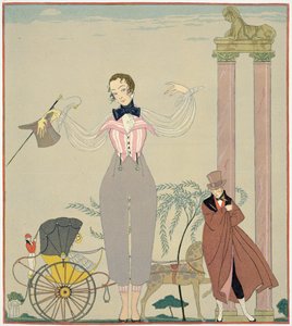 Avtale (akvarell på papir) av Georges Barbier