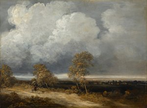 Landskap med en rytter av Georges Bernard Michel