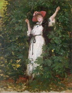 Sarah Bernhardt i trærne av Georges Clairin