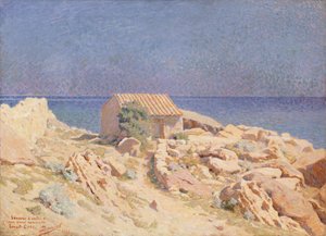 Roussillon landskap av Georges Daniel de Monfreid