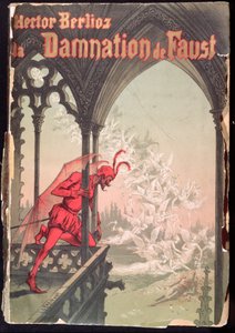 Forside for partituret til 'The Damnation of Faust' av Hector Berlioz (1803-69)