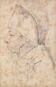 Francois Hanriot (1761-94) (blyant på papir) av Georges Francois Gabriel